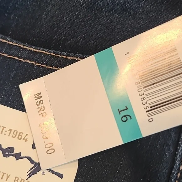 Seven7  Dark Wash Jeans size 16 Limited Edition Slimaker - Picture 3 of 11